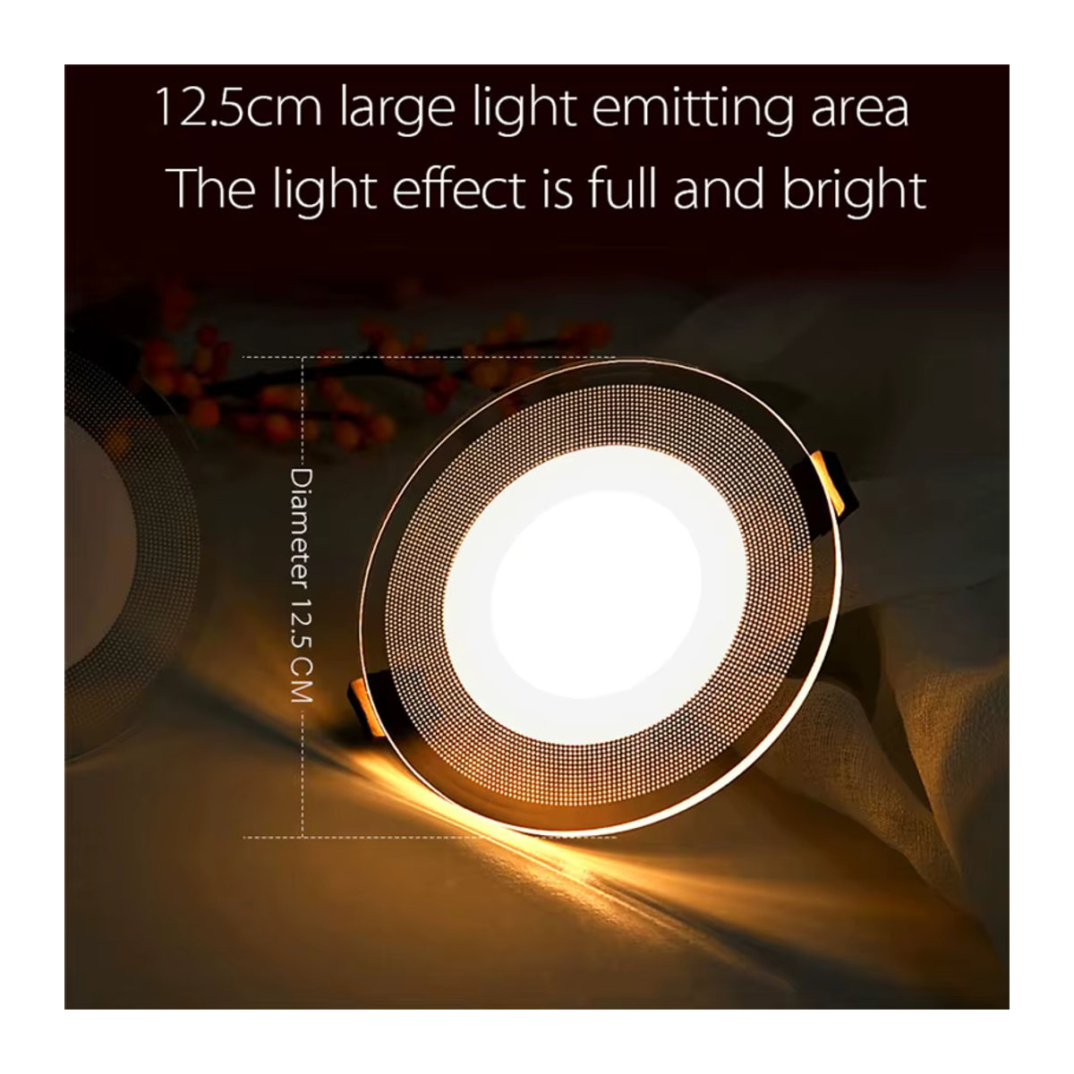 Teetealy LED Einbaustrahler Modern Minimalistisch in Weiß aus Aluminium mit 9W - Bild 5