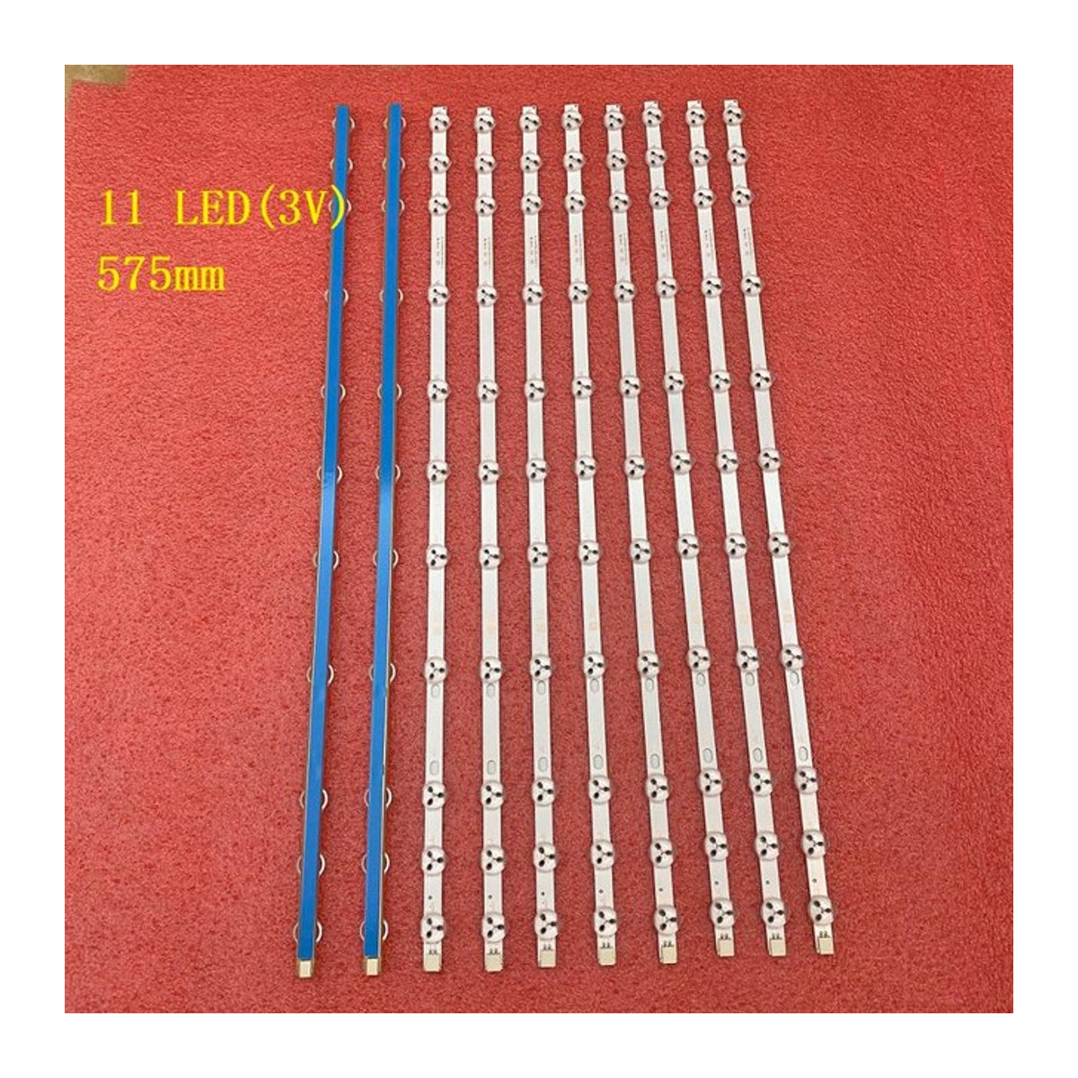 Telefunken LED-Streifen mit 11 integrierten LEDs für Fernseher Modelle 32 DTH401 TFA32472SWHD17 LC32LD145K VES315WNDL-01 17 DLB32NER1 VES315WNDS-2D-R02 - Bild 1