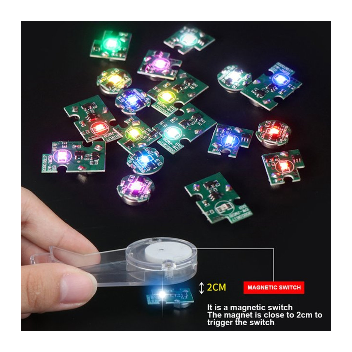 TERAYSUN DIY Modellierung LED Lampe mit magnetischer Steuerung und Animation Figur in Weiß oder Bunt - Bild 1