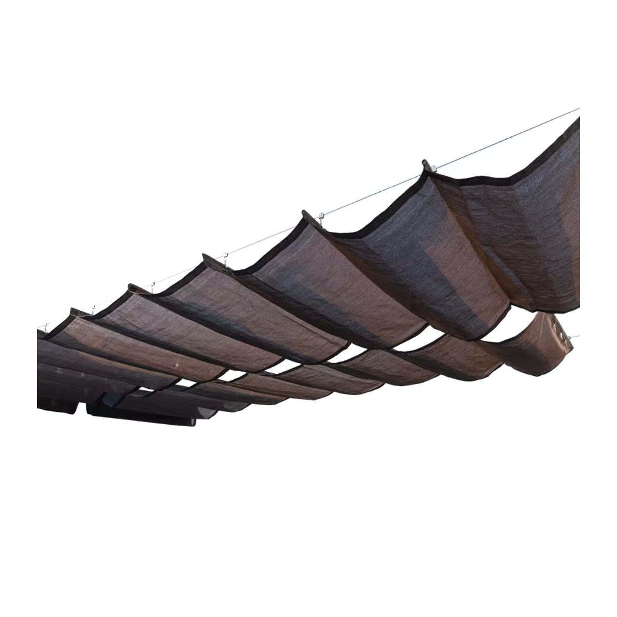 Tewango Sonnenschutz Netz aus HDPE-Stoff mit Anti-UV-Schutz für Garten, Pergola oder Schwimmbad, 180gsm - Bild 3