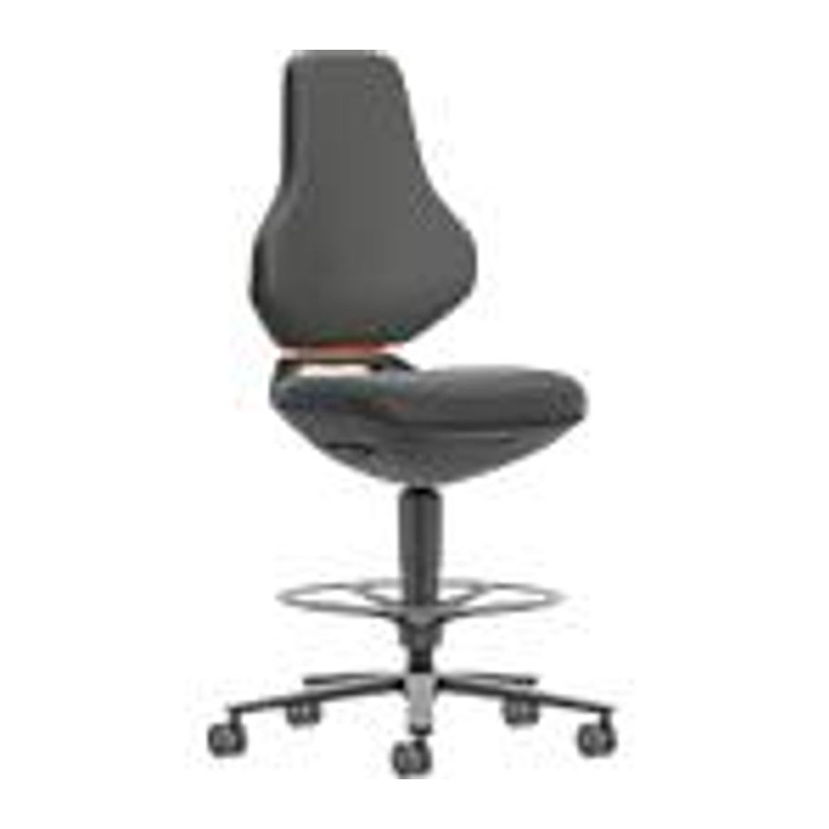 TEXON Arbeits- und Labordrehstuhl in Schwarz mit Stoffbezug, ergonomisch und modern, Sitzhöhe: 570–810 mm - Bild 2