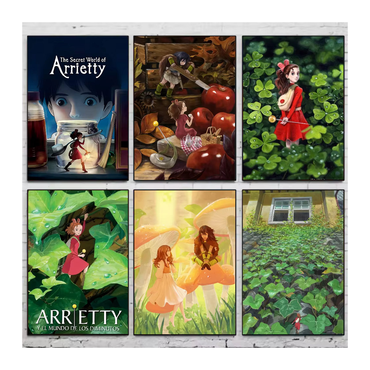 The B-Borrowers Arrietty Anime-Poster aus Papier, mehrfarbig, wasserdicht, rechteckig, Hochformat, rahmenlos - Bild 2