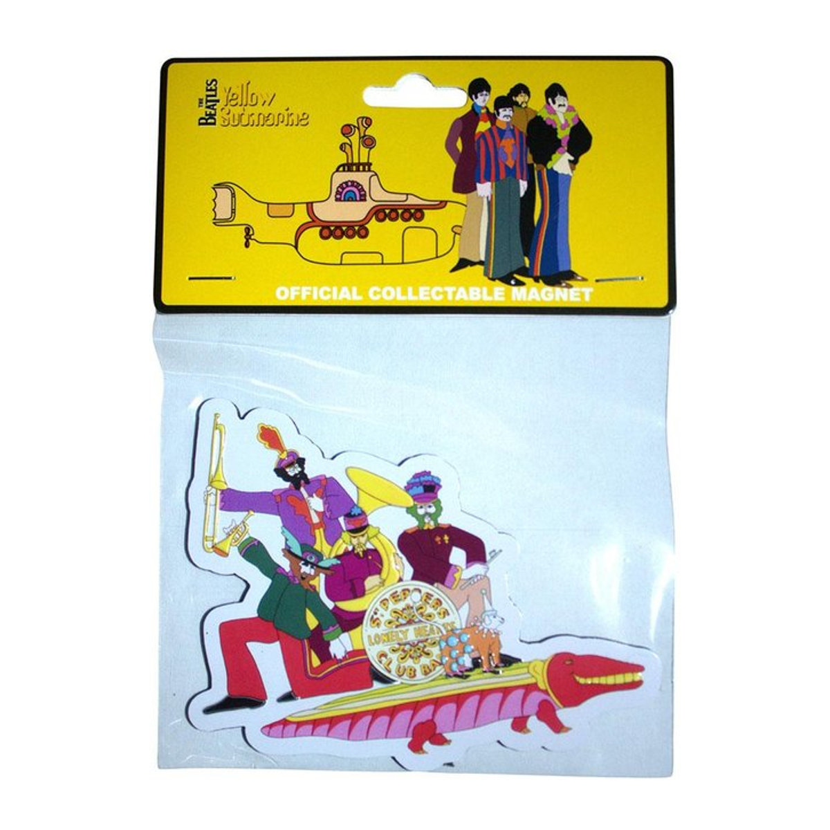 The Beatles Gelbes U-Boot Band Croc Kühlschrankmagnet in Schwarz - Bild 1