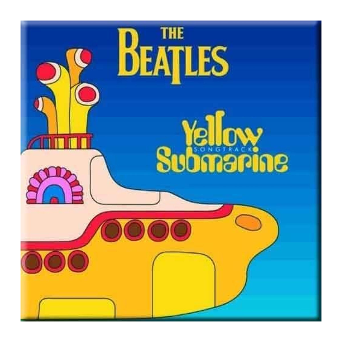 The Beatles Yellow Submarine Songtrack Kühlschrankmagnet in Blau/Gelb - Bild 1