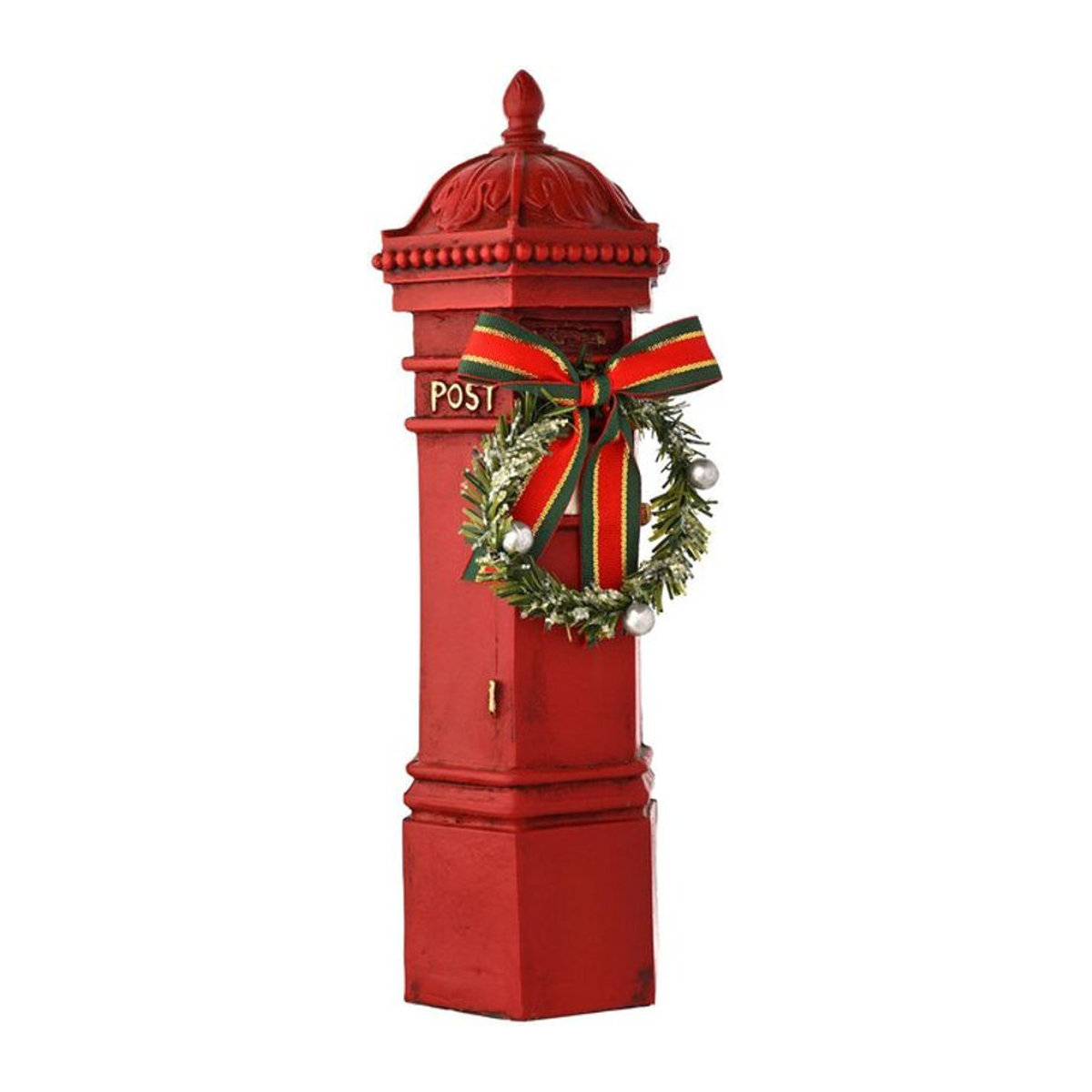 The Christmas Gift Co. Weihnachtsdekoration Roter Briefkasten, B/H/T: 29,5 x 7,5 x 9,5 cm - Bild 1