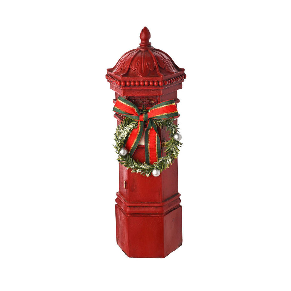 The Christmas Gift Co. Weihnachtsdekoration Roter Briefkasten, B/H/T: 29,5 x 7,5 x 9,5 cm - Bild 2