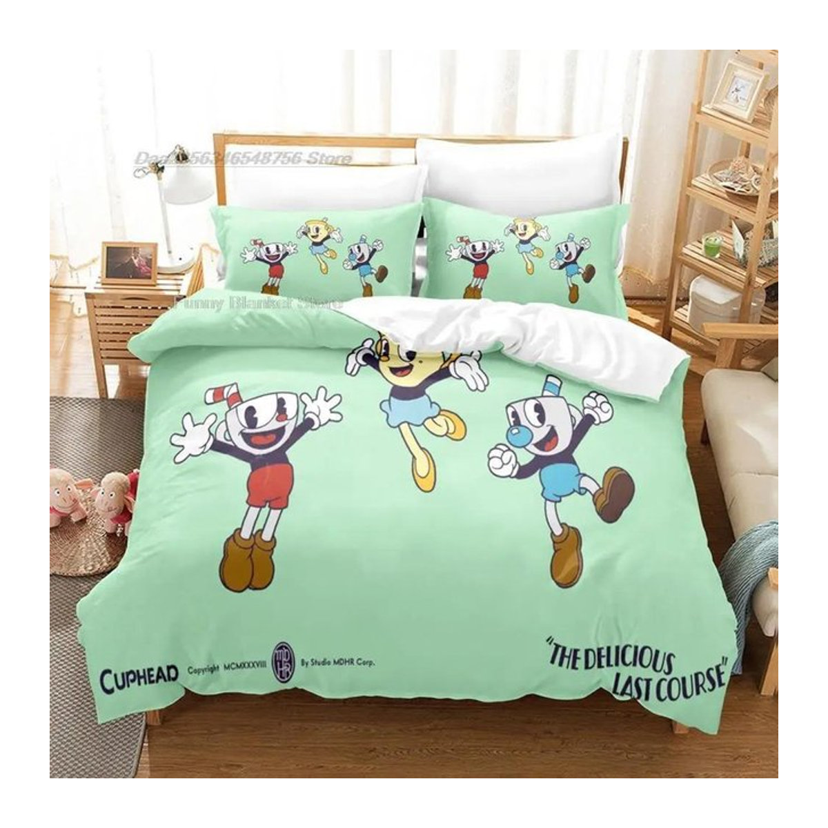 The Cuphead Show Bettwäsche-Set mit 3D-Druck, Multicolor, B/H: 135 x 200 cm - Bild 1