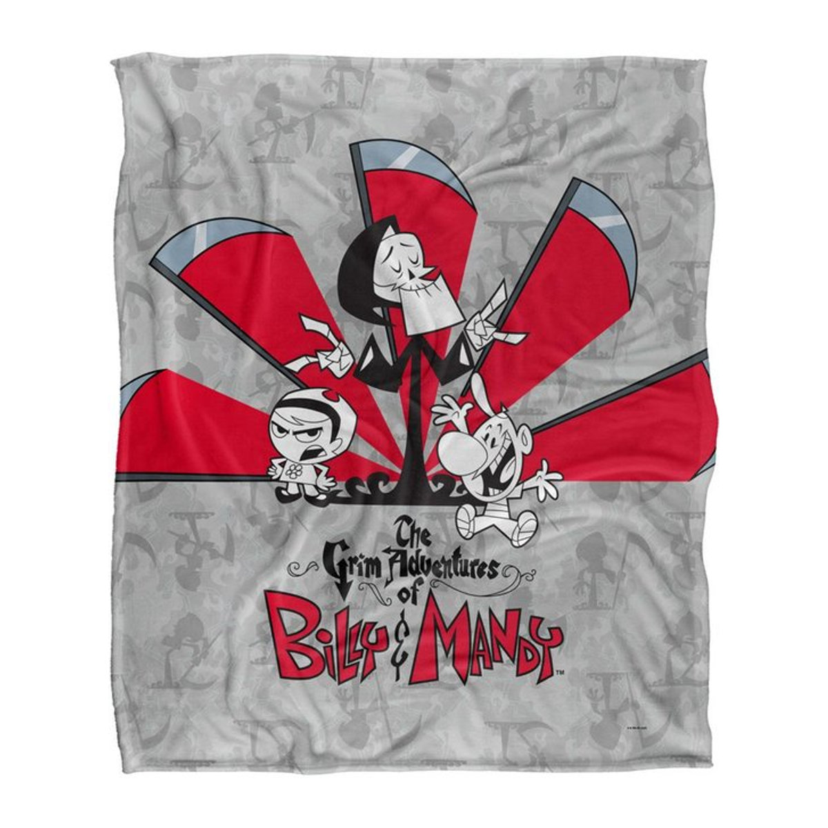The Grim Adventures Of Billy & Mandy Times Up Seidige Superweiche Decke, Schwarz, Breite: 152 cm - Bild 1