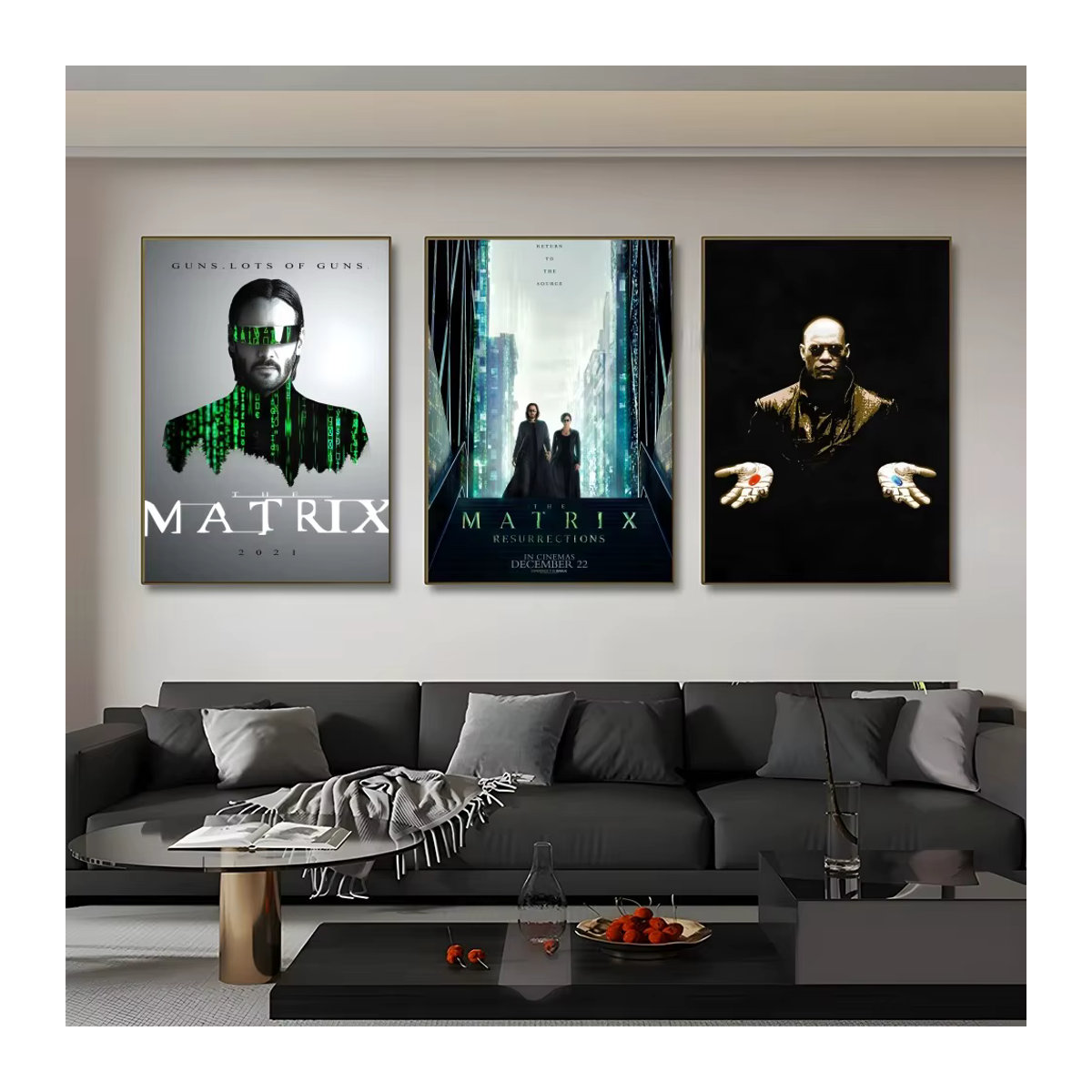 The M-Matrixs Poster Wandkunst für Wohnzimmer und Schlafzimmer, wasserfestes ästhetisches Dekor, B/H: 15 x 20 cm - Bild 3