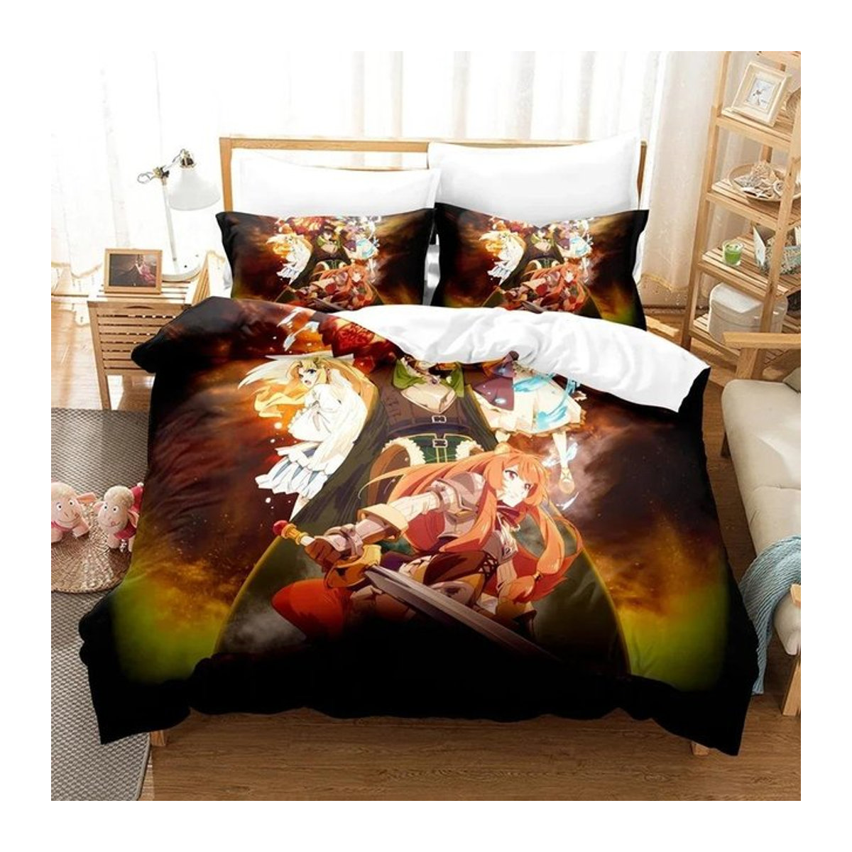 The Rising Of The Shield Hero Bettwäsche-Set mit 3-teiligem Steppdeckenbezug, Multicolor, B/H: 135 x 200 cm - Bild 1