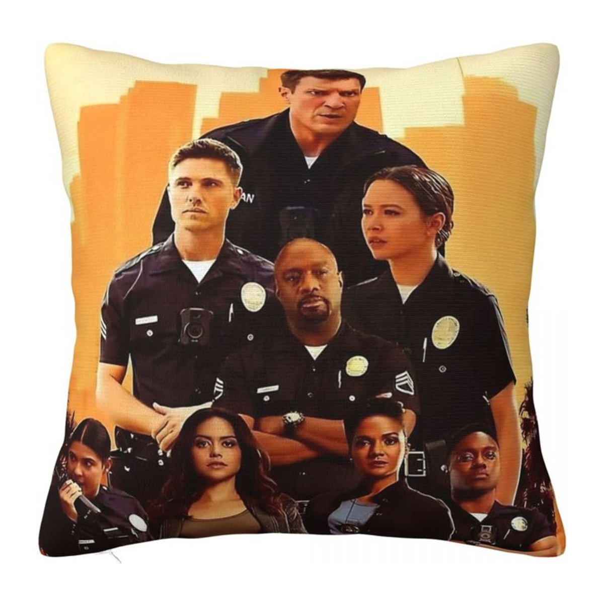 The Rookie TV-Show Kissenbezug quadratisch Multicolor B/B/B: 18 x 18 x 18 cm - Bild 1