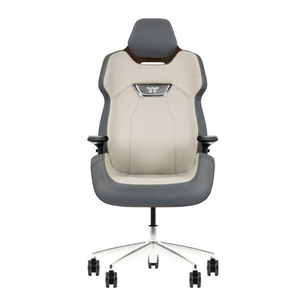Thermaltake ARGENT E700 Gaming Chair aus echtem Leder in Mocha Mousse und Slate Gray Crayon - Bild 1