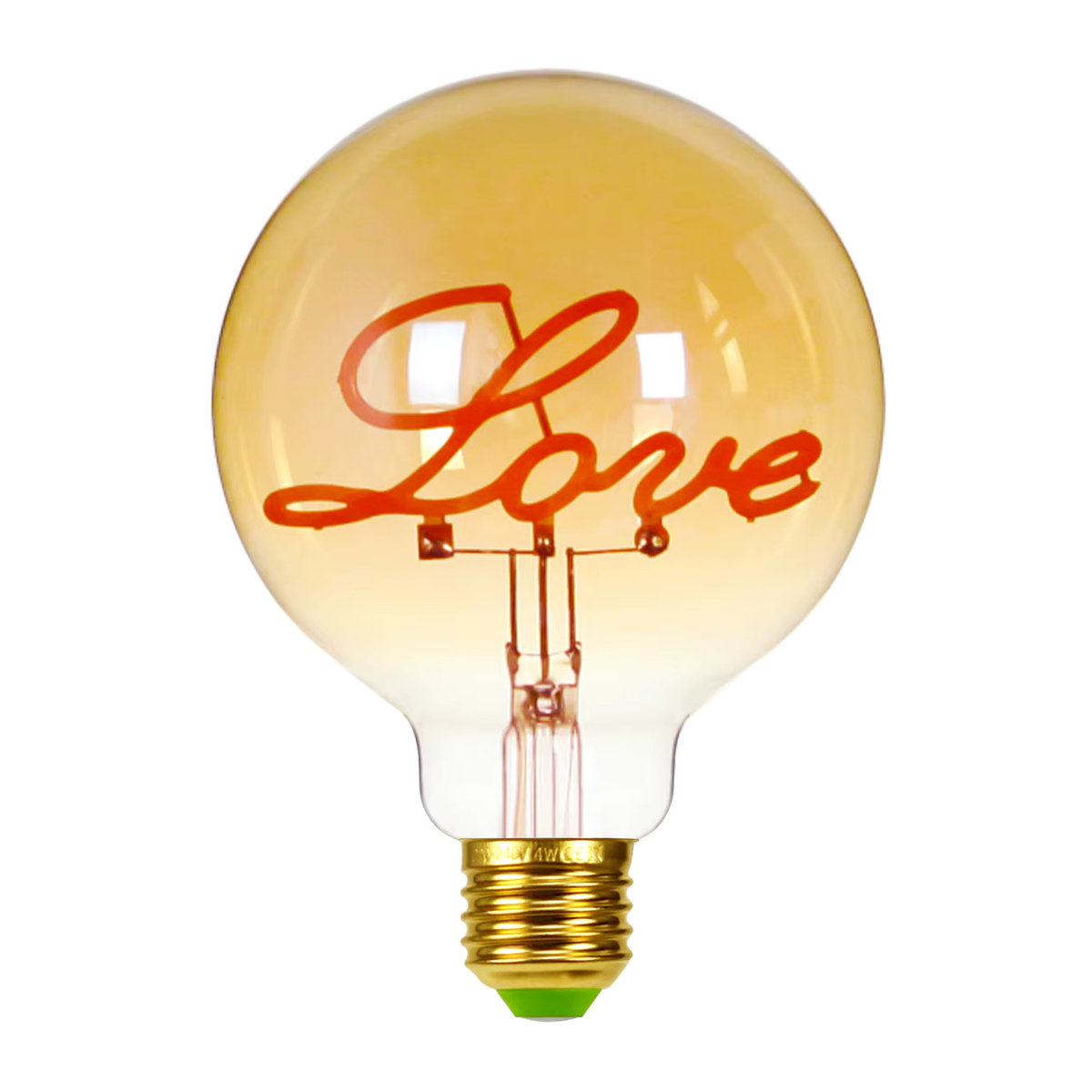 TIANFAN Retro Edison LED Glühlampe G95, dimmbar, E27, Gelb, 4W - Bild 4