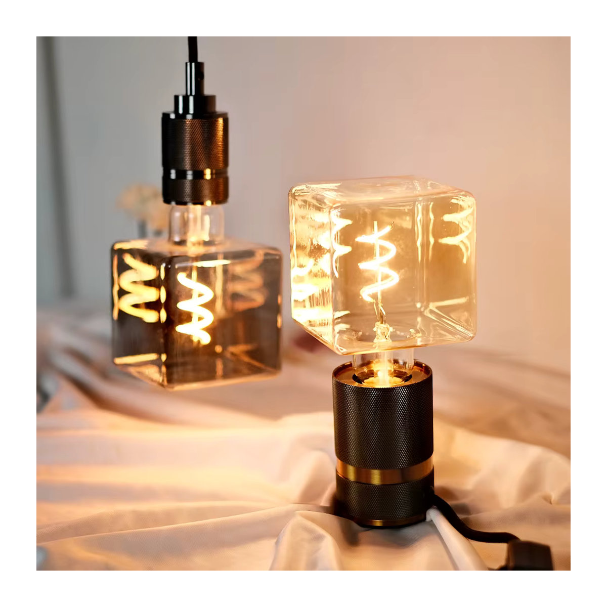 TIANFAN Vintage LED Edison Glühbirne E27, 4 W, dimmbar, warmweiß, Retro Design - Bild 3