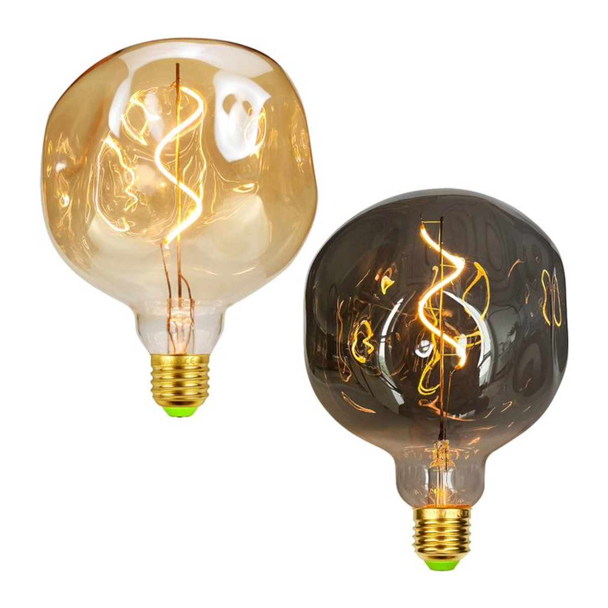 Tianfan Vintage LED Glühbirne G125 Edison Style dimmbar E27 4W - Bild 1