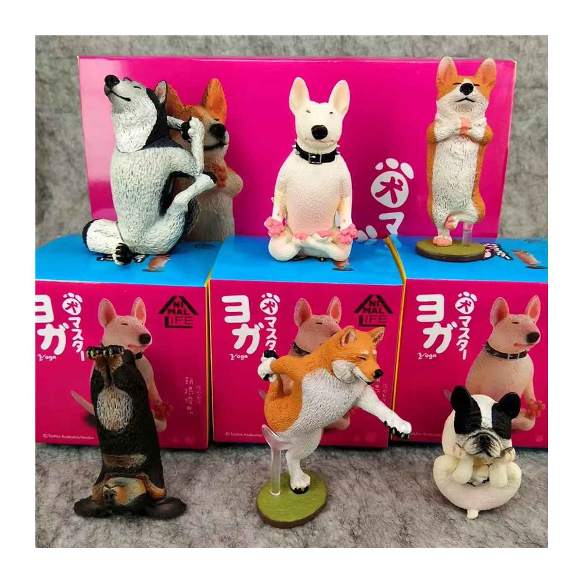 TIERLIFE Dog Yoga Master Blindbox mit 6 verschiedenen Welpen-Stilen als Sammelfiguren und Ornamente in Multicolor - Bild 1