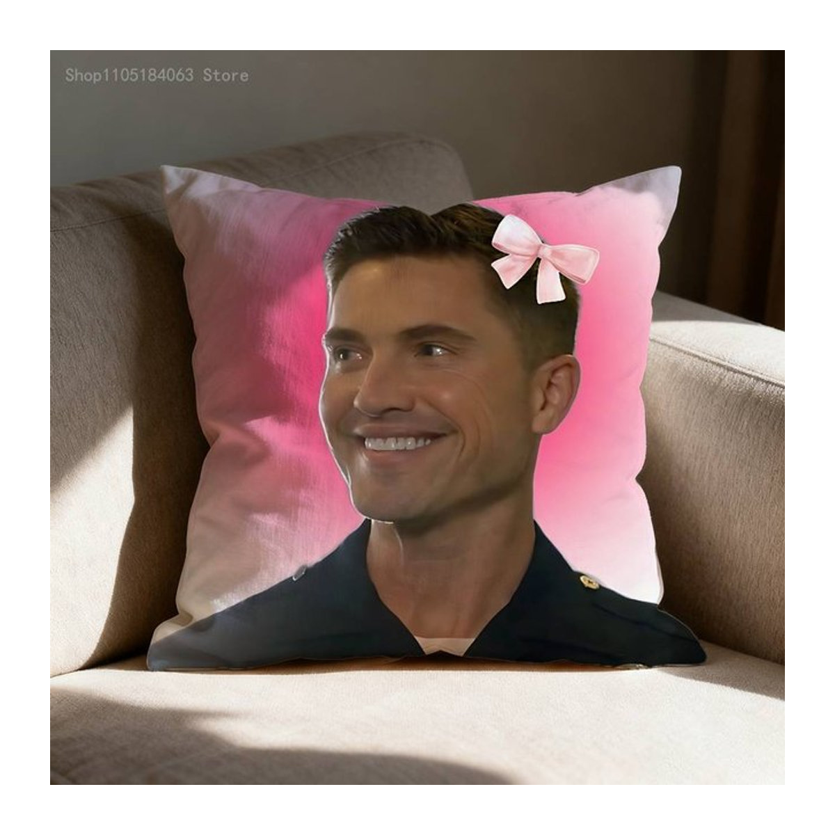 Tim Bradford Coquette Das R-Rookie Kissenbezug für Sofa, Auto oder Büro, B/B: 50 x 50 cm - Bild 1