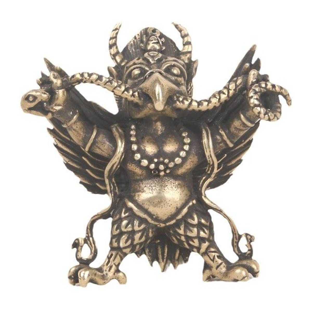 Tinika Chen Metallfigur Dapeng aus Kupfer als Schreibtischdekoration im Vintage-Stil - Bild 1
