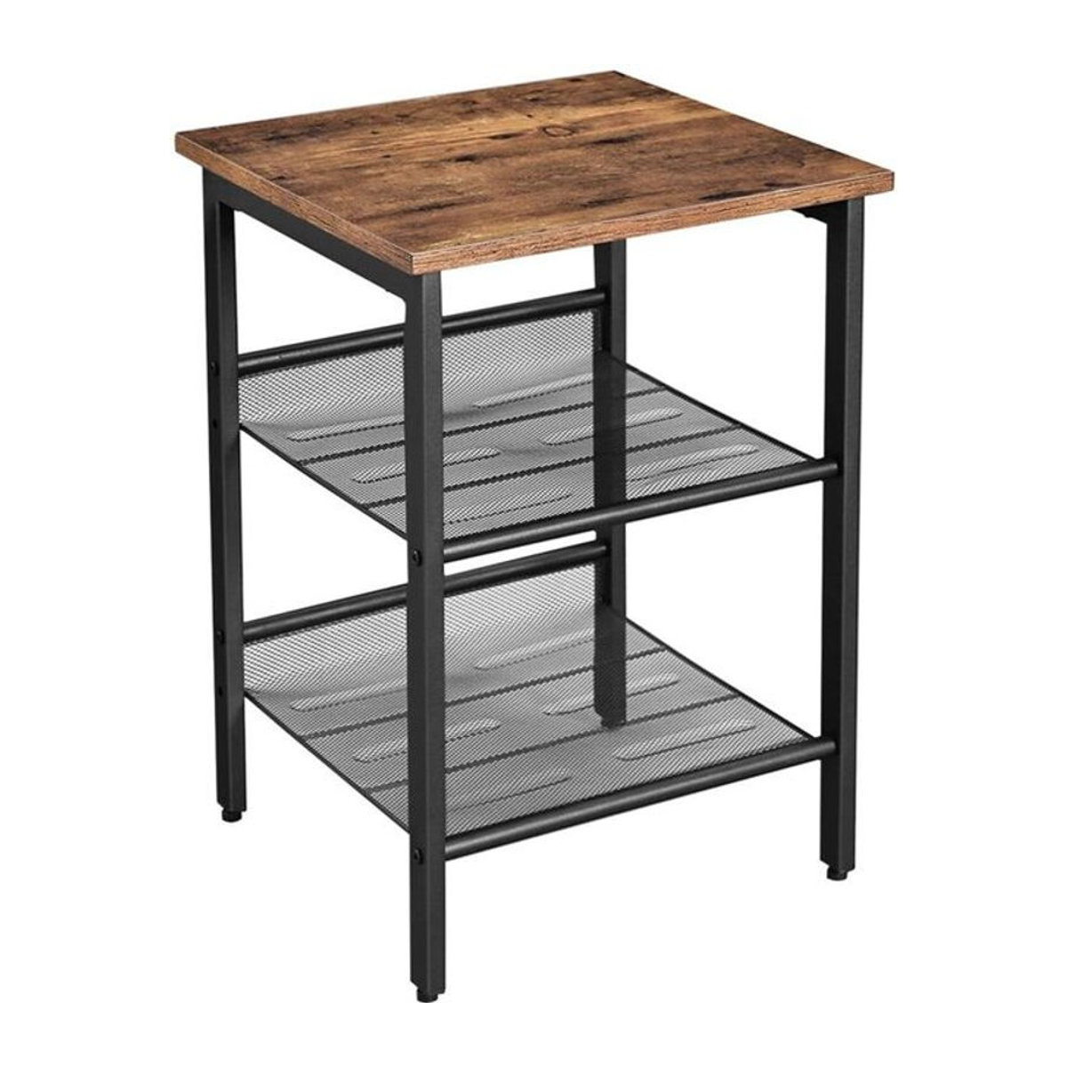 Tischschrank OSKAR in Braun und Schwarz im Industrial- und Landhaus-Stil aus Holzwerkstoff und Stahl - Bild 1