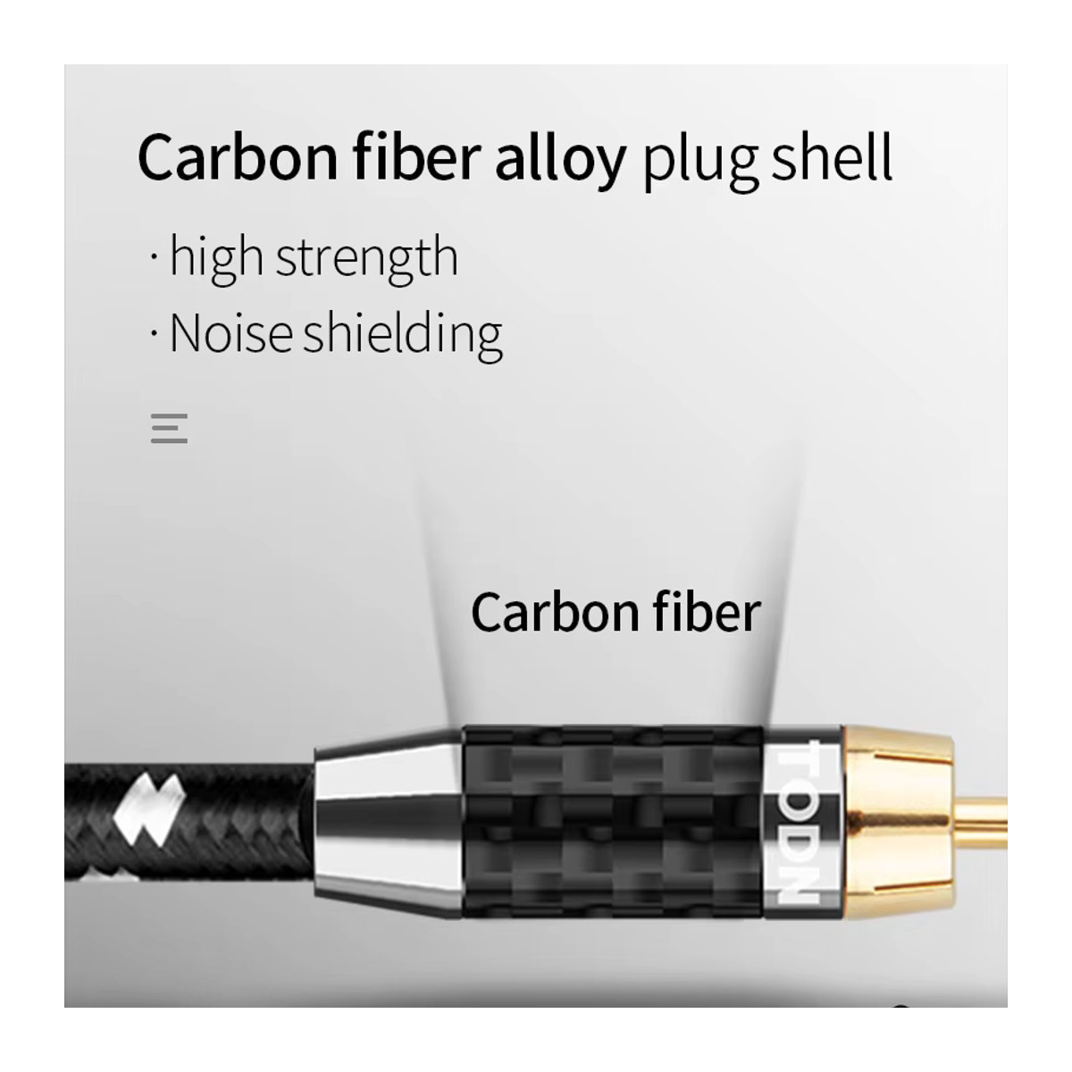 TODN HiFi Stereo RCA-Kabel Schwarz 3,5 mm auf 2RCA AUX Audiokabel Y-Splitter für Verstärker und Heimkino - Bild 4