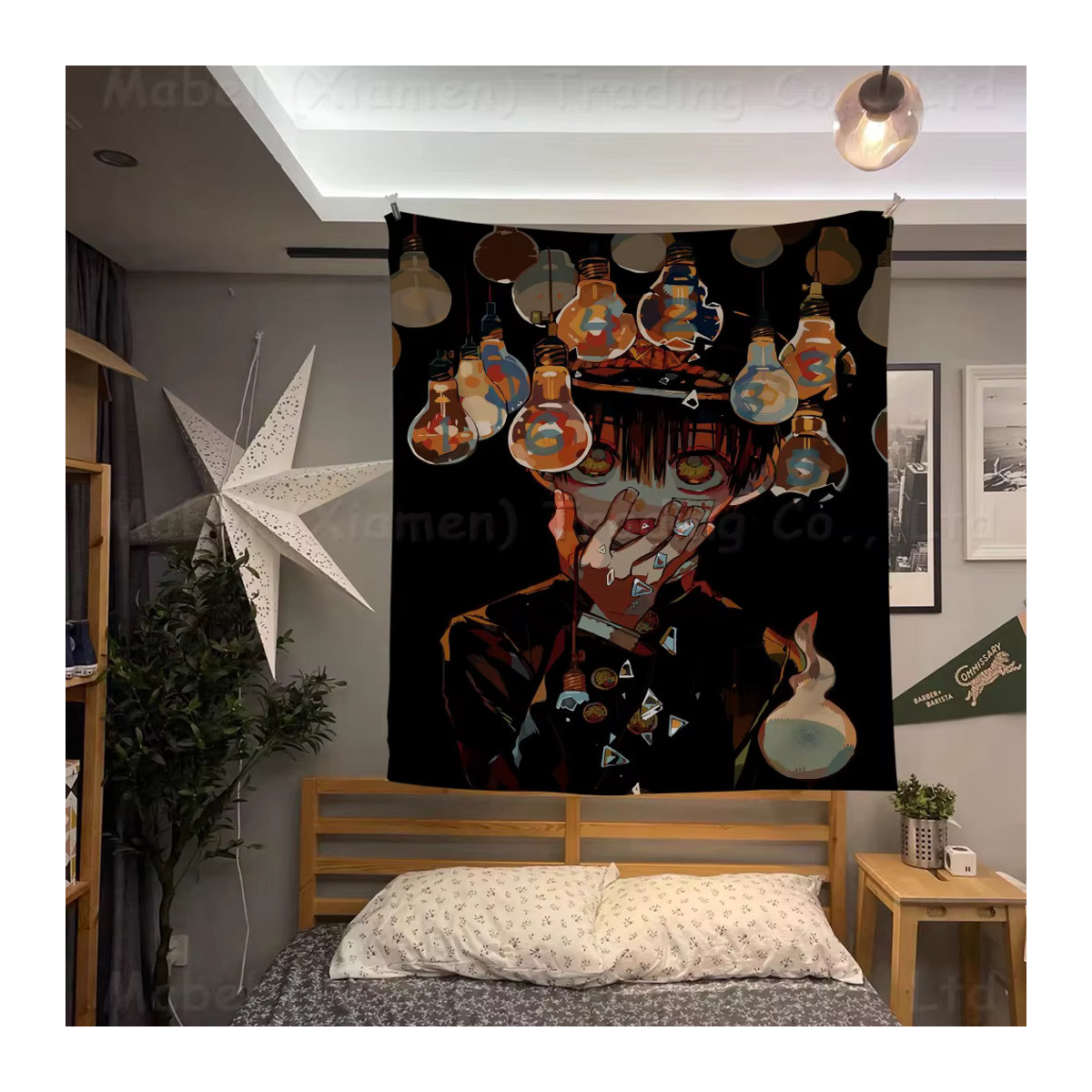 Toilet-Bound Hanako-kun Party Banner aus Textil, mehrfarbig, rechteckig - Bild 5