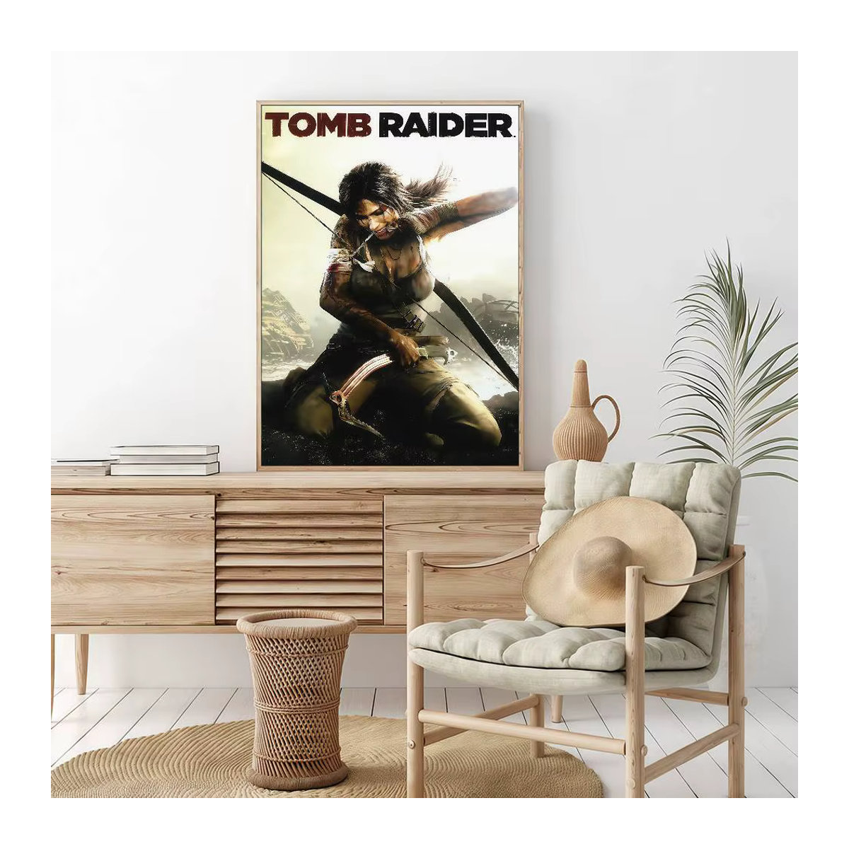 Tomb Raider Vintage Poster im Portraitformat als rechteckiger Wanddruck für dein Home Decor - Bild 3