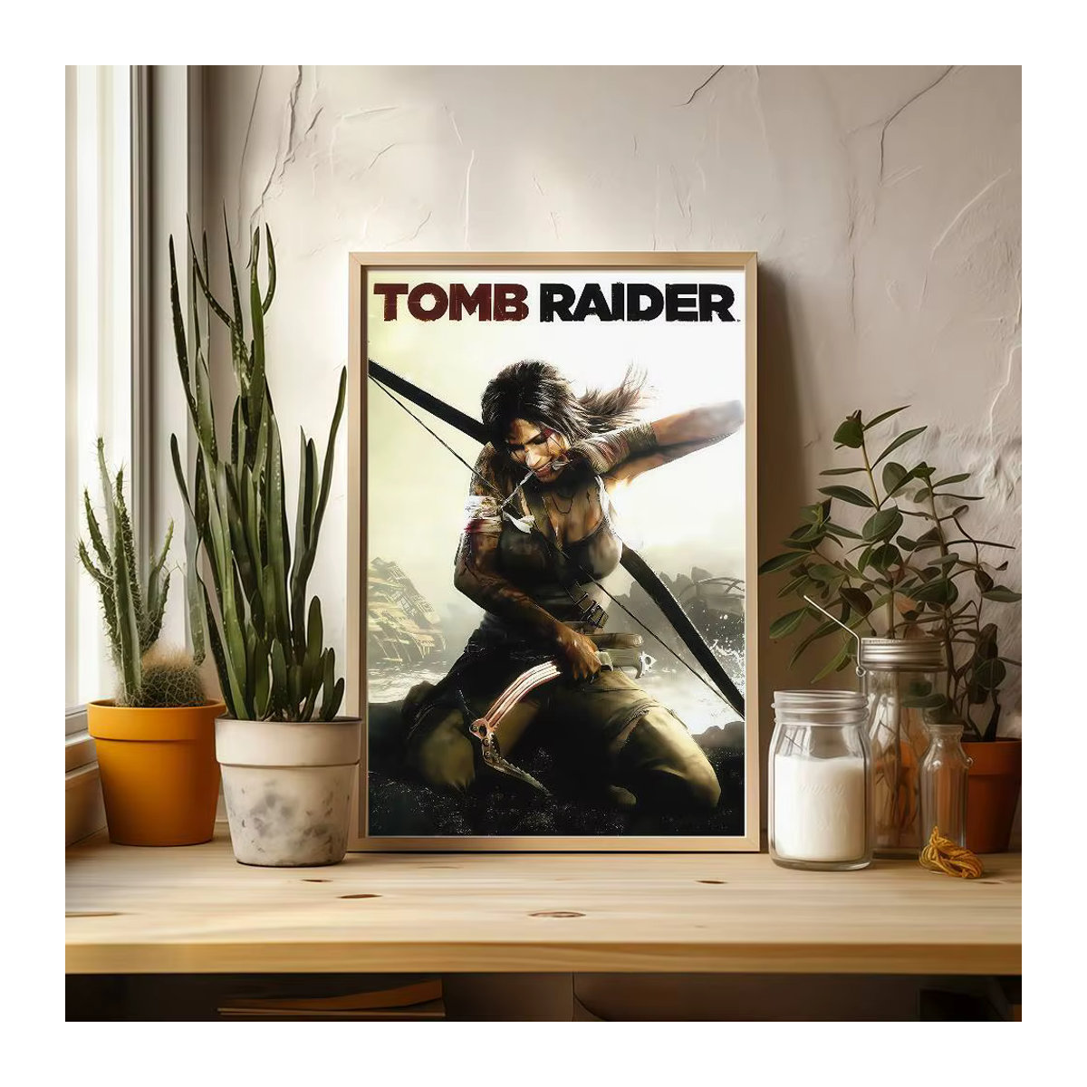 Tomb Raider Vintage Poster im Portraitformat als rechteckiger Wanddruck für dein Home Decor - Bild 4