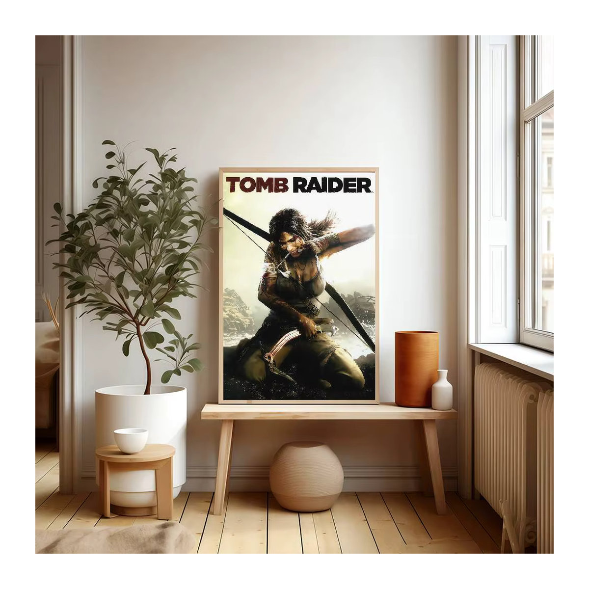 Tomb Raider Vintage Poster im Portraitformat als rechteckiger Wanddruck für dein Home Decor - Bild 6