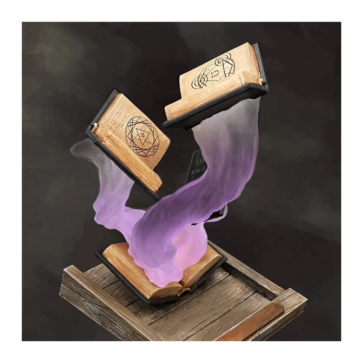 Tomes Of Magics Würfelturm in Buchform als dekorative Skulptur aus Kunstharz, mehrfarbig - Bild 2
