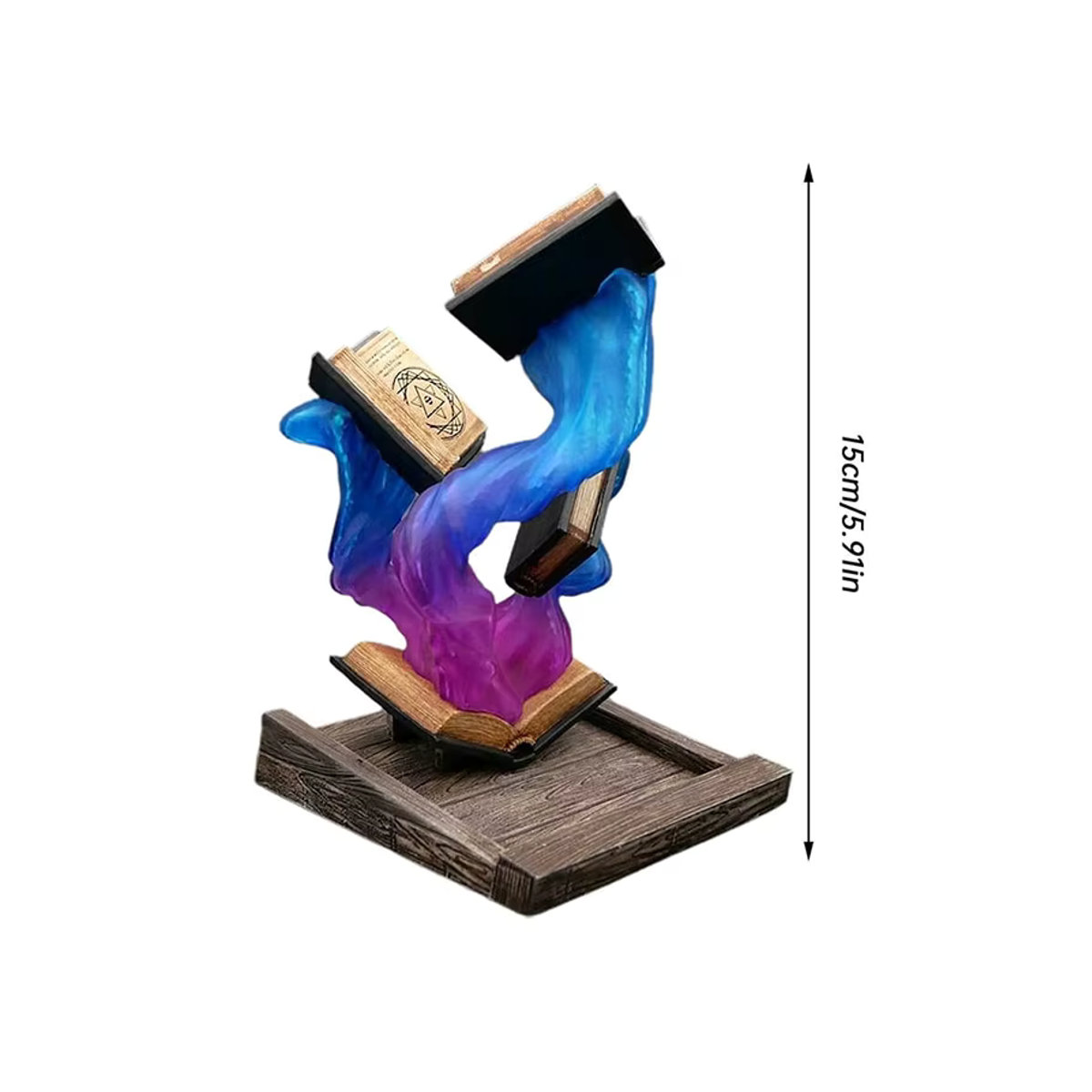 Tomes Of Magics Würfelturm in Buchform als dekorative Skulptur aus Kunstharz, mehrfarbig - Bild 5