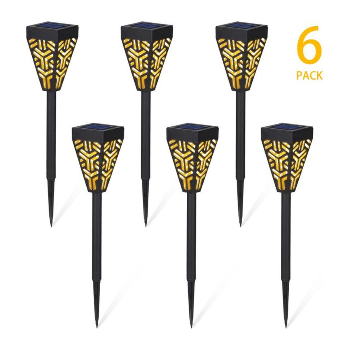 Tomshine Solarleuchte LED Gartenbeleuchtung mit Sensor, Warmweiß, Kunststoff, IP44, Modern - Bild 1