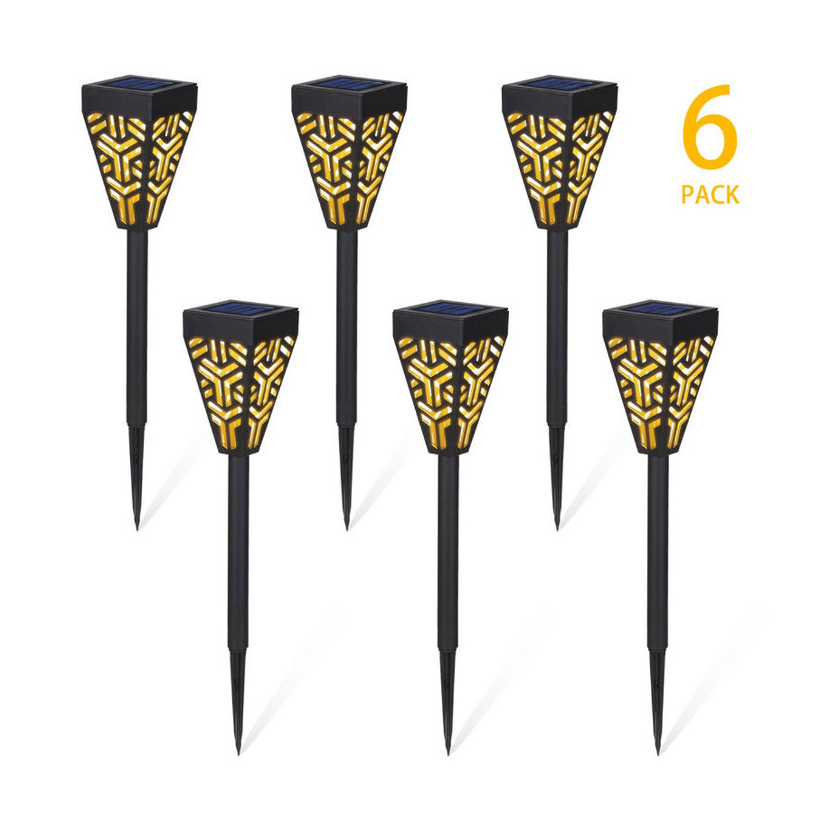 Tomshine Solarleuchte LED Gartenbeleuchtung mit Sensor, Warmweiß, Kunststoff, IP44, Modern - Bild 7