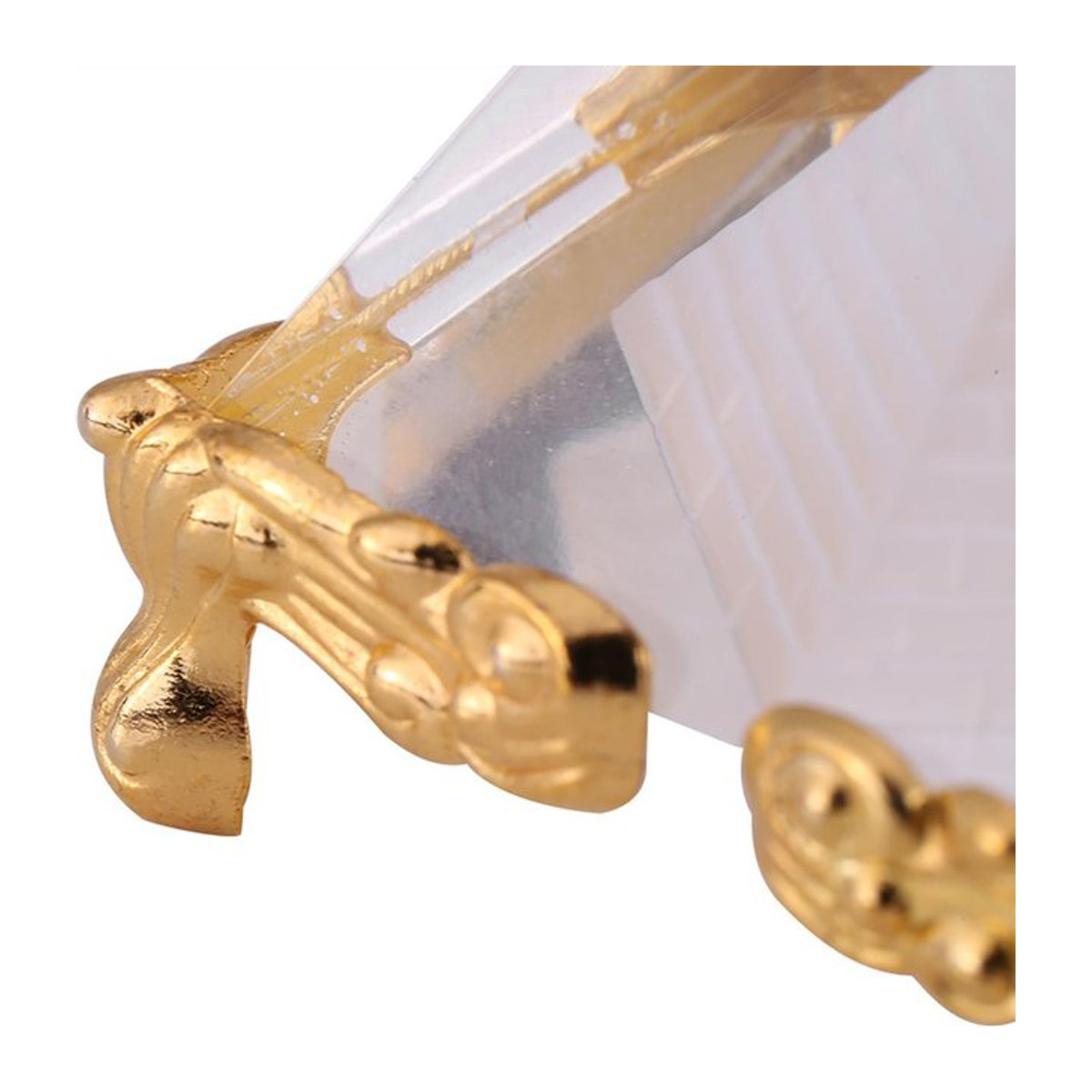 TOMTOP JMS Kristall Pyramide Transparent als Deko-Ornament für Feng Shui und Energieheilung - Bild 1