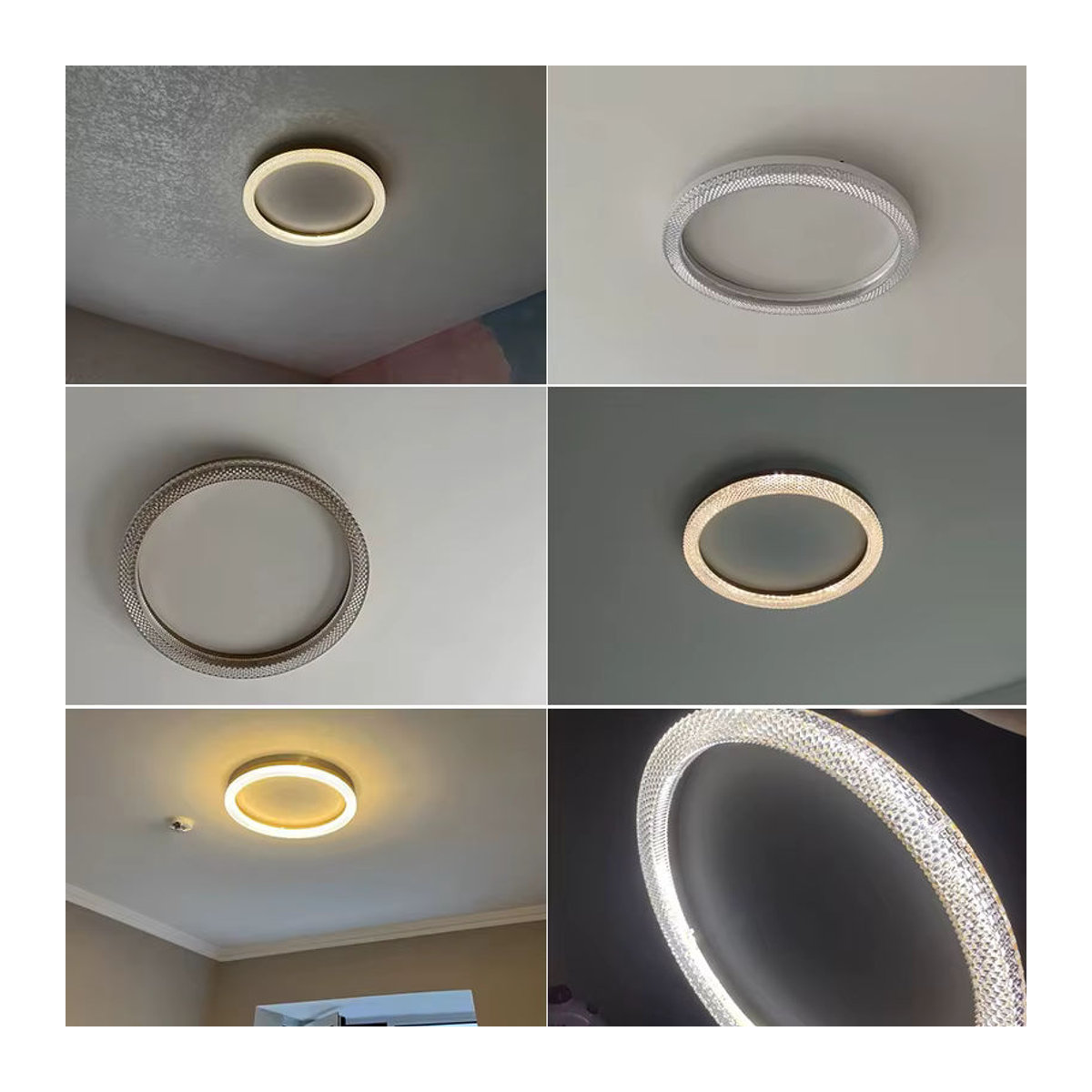 TONDI LED Ring Deckenleuchte im Nordic Design für Schlafzimmer, Küche und Esszimmer, Gold/Weiß - Bild 6