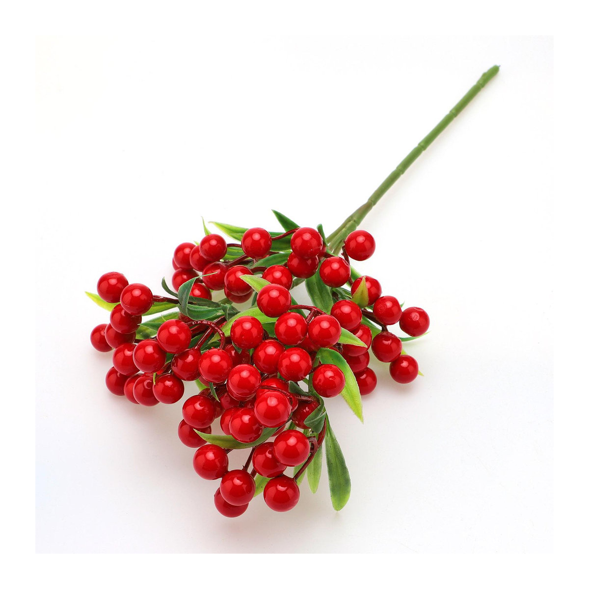 Tooarts Weihnachtsdekoration Simulationspflanze mit roten Beeren, künstlicher Zweig für Herbst und Weihnachten - Bild 2