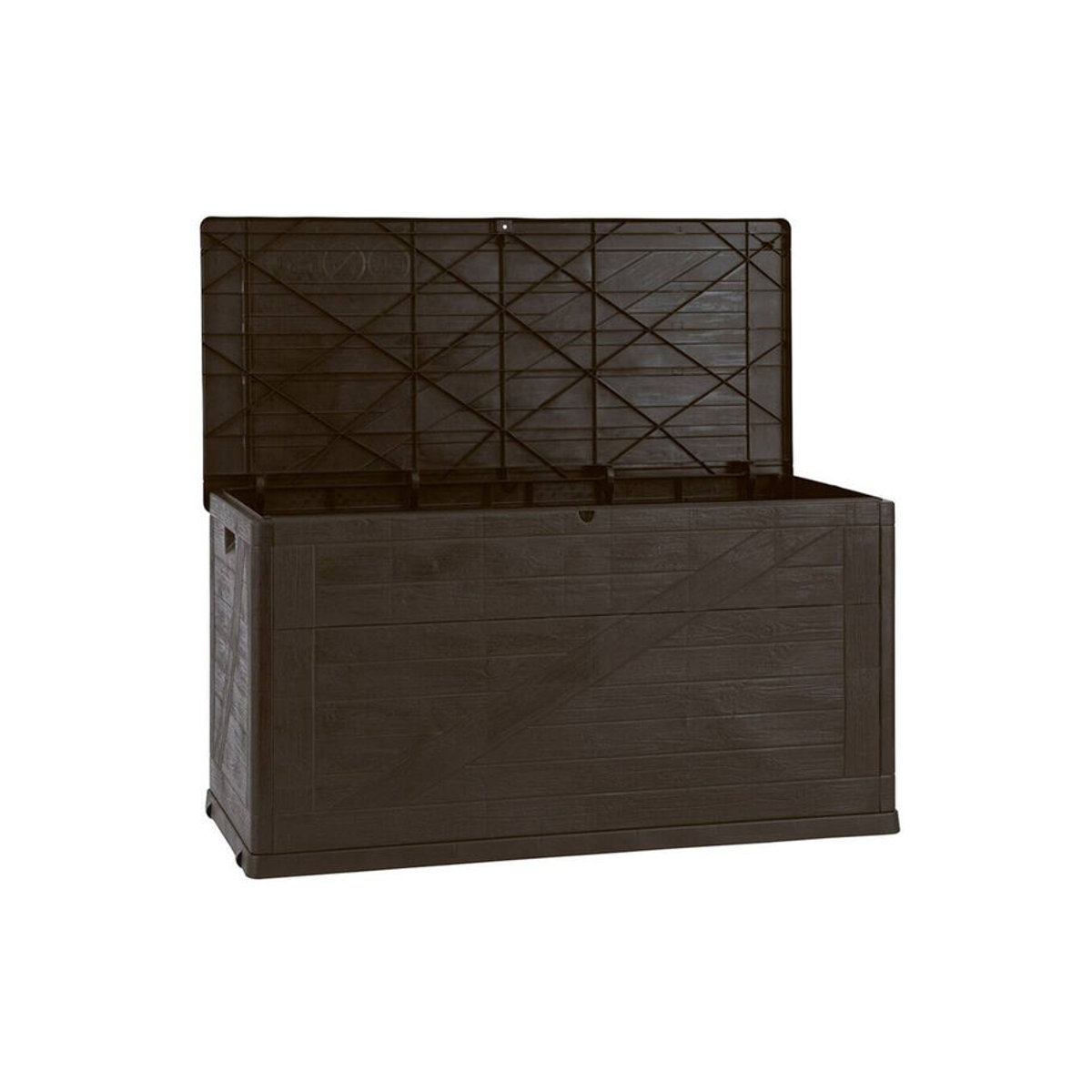 Toomax Aufbewahrungsbox Wood in Braun aus Kunststoff B/H/L: 63 x 56 x 120 cm - Bild 3