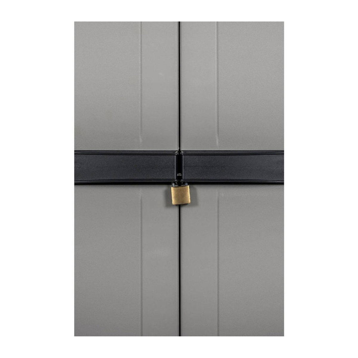 Toomax Kunststoffschrank mit 2 Drehtüren in Grau und Schwarz, B/H/T: 64 x 165 x 37 cm - Bild 2