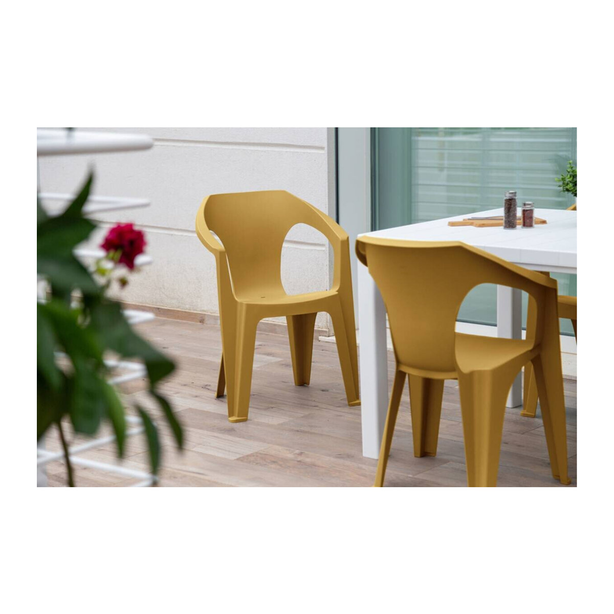 Toomax Stapelstuhl Marina Gelb Kunststoff B/H/L: 55 x 83 x 59 cm - Bild 2