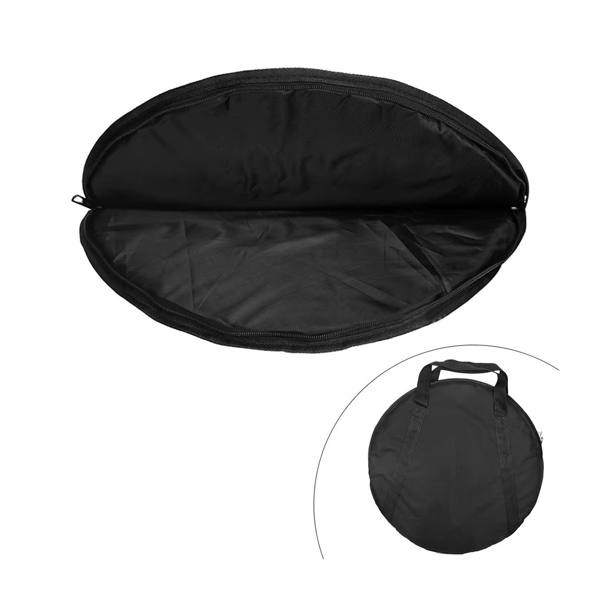 Tooyful Beckentasche aus wasserdichtem 600D Oxford Stoff mit Polsterung in Schwarz - Bild 5