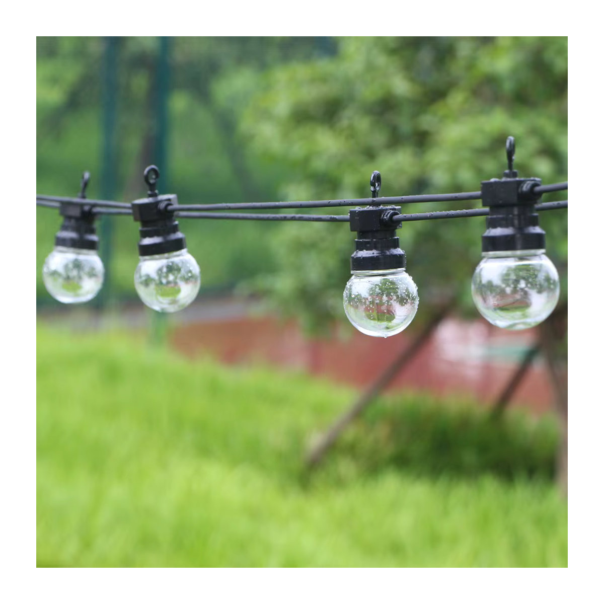 Topdii LED Globe Ball Lichterkette für Garten und Terrasse zur Weihnachtsdekoration - Bild 3