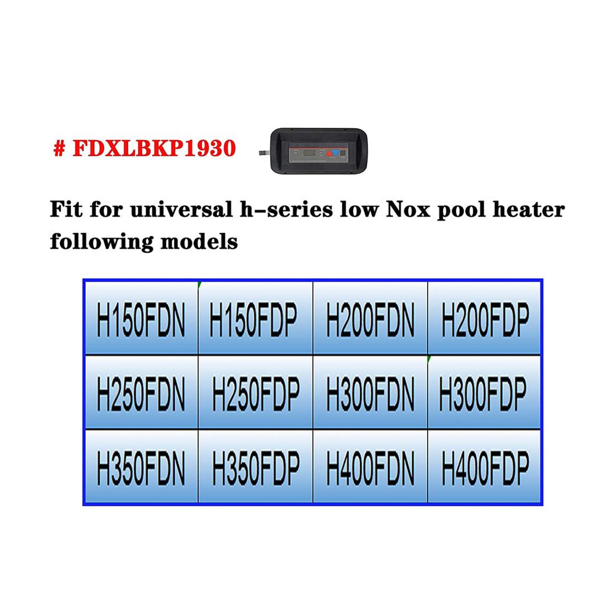 Topfactory FDXLBKP1930 Poolheizung Bedienfeld Tastatur Membranschalter - Bild 4
