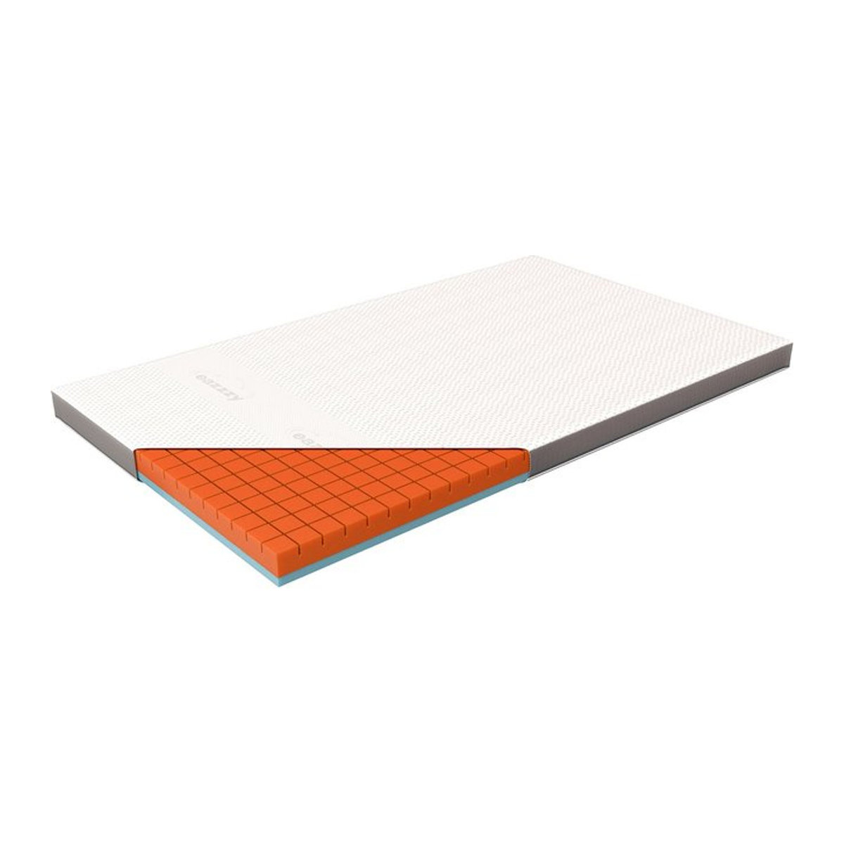 Topper eazzzy Premium Cube in Weiß und Orange - Bild 1