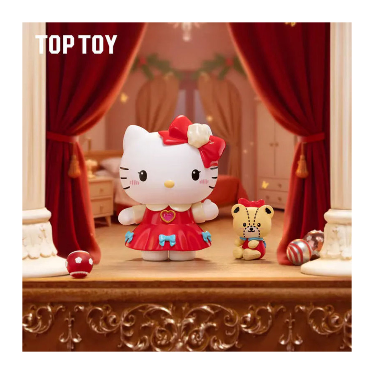 TOPTOY Sanrio Charaktere Der Nussknacker Serie Blind Box Mystery Box mit mehrfarbigen Anime-Figuren aus Kunststoff als Weihnachts-Dekoration - Bild 2