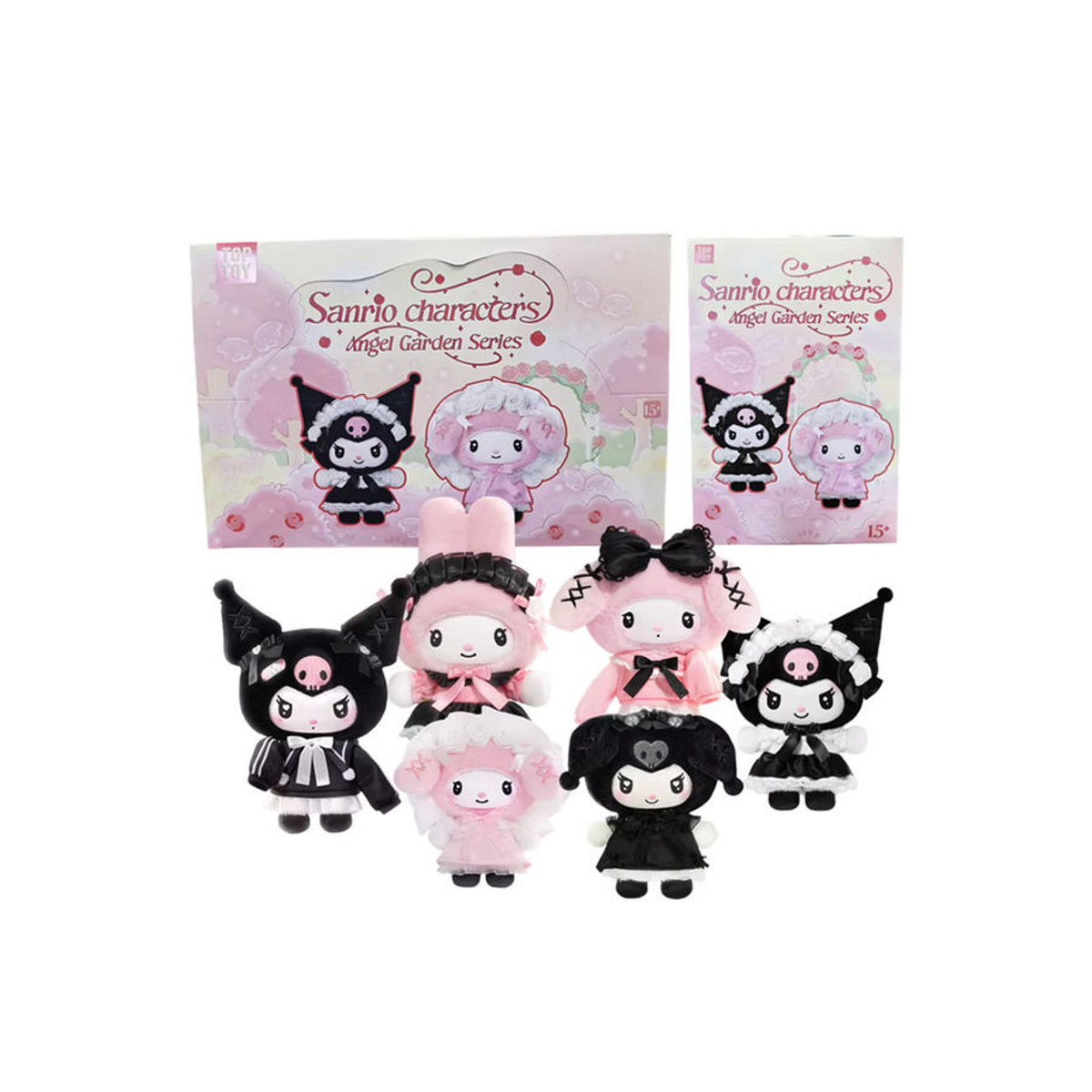 Toptoy Sanrio Charaktere Engel Garten Serie Vinyl Blind Box Mystery Box mit Kuromi und Melody als mehrfarbige Dekorationsfiguren aus Kunststoff und Textil - Bild 4