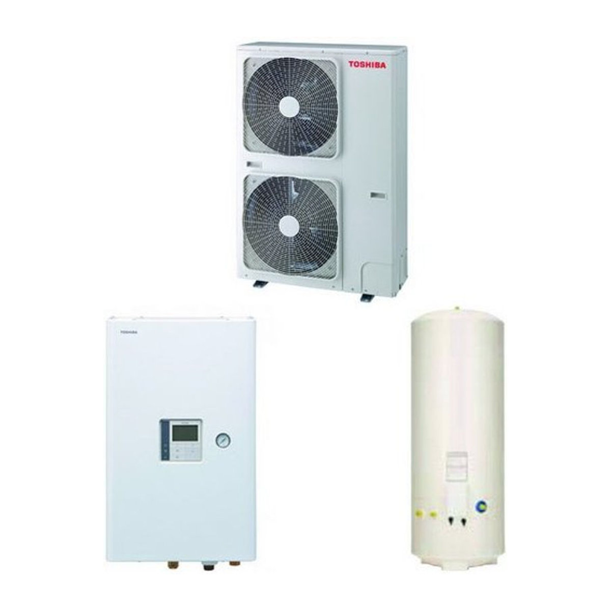 Toshiba ESTIA Wandset Elektro Weiß HWT801HRWE HWT1101XWHT6WE HWS2101CSHM3E - Bild 1