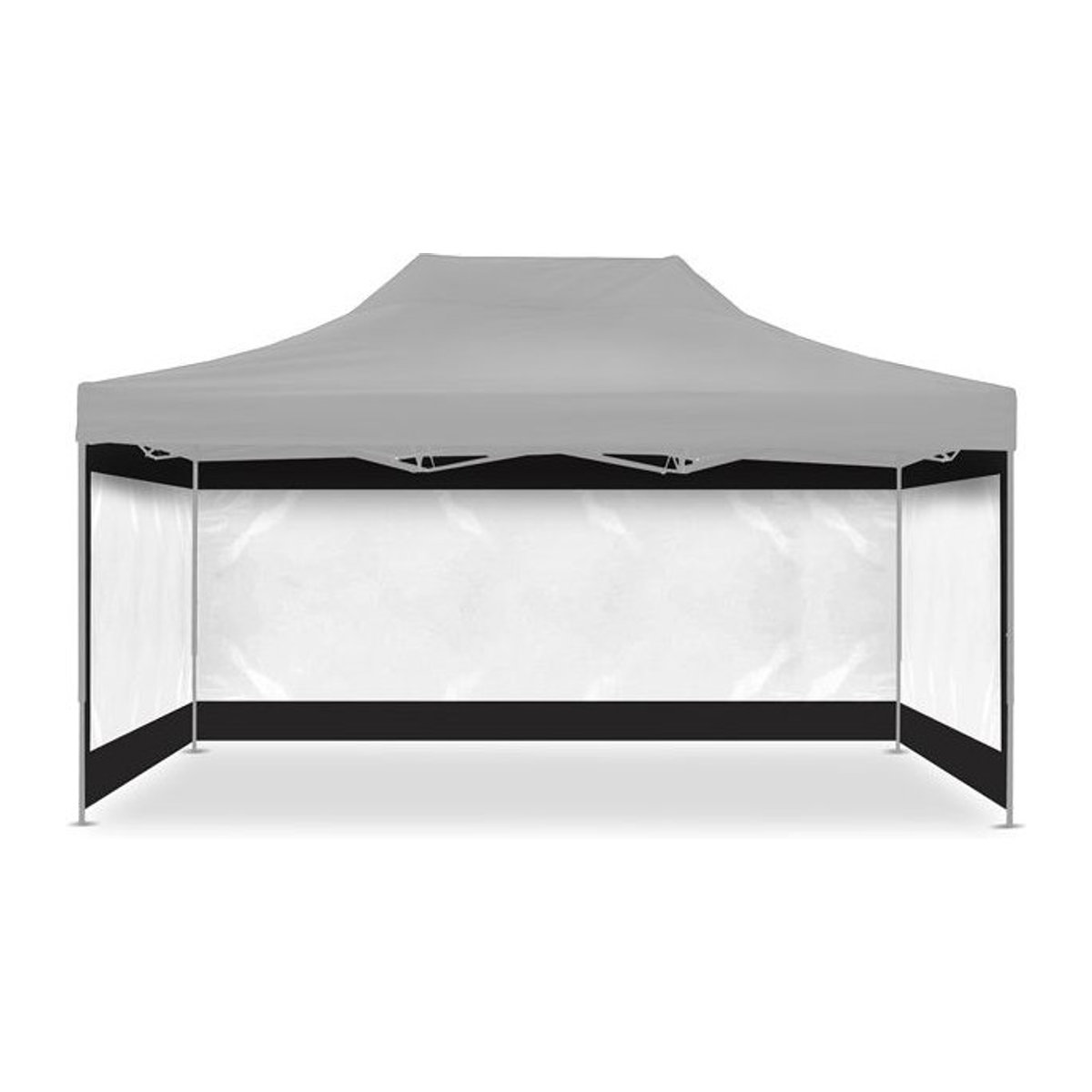 Tourtecs 4 transparente Seitenwände für Faltpavillon 3 x 4,5 m Oxford 420D - Bild 1