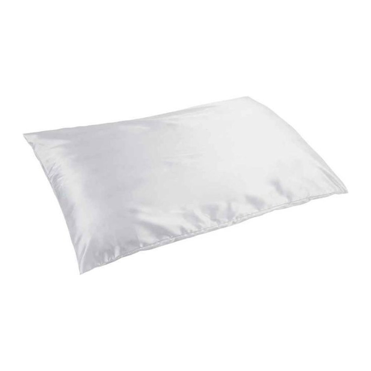Towel City Satin Kissenbezug mit verdecktem Reißverschluss in Weiß, One Size - Bild 1