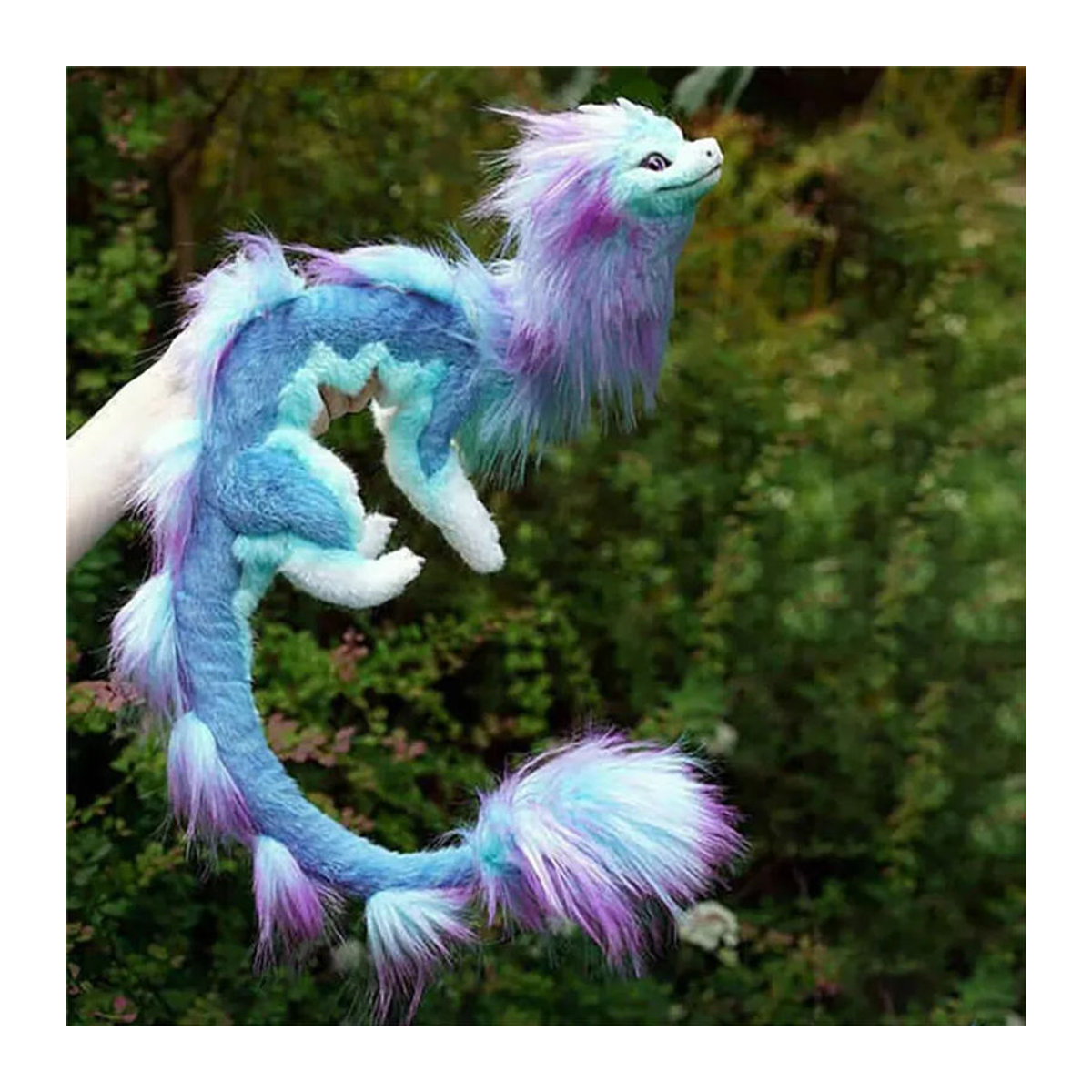 Toys D Blauer Drache Plüschtier als niedliches Stofftier für Kinder in Blau, Länge: 60 cm - Bild 3
