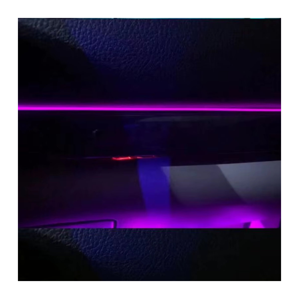 TPYCBX RGB LED Ambientebeleuchtung für das Auto mit Glasfaser und Acryl, Sound Control Atmosphäre Lampe mit 12V Zigarettenanzünder, Bunt - Bild 5