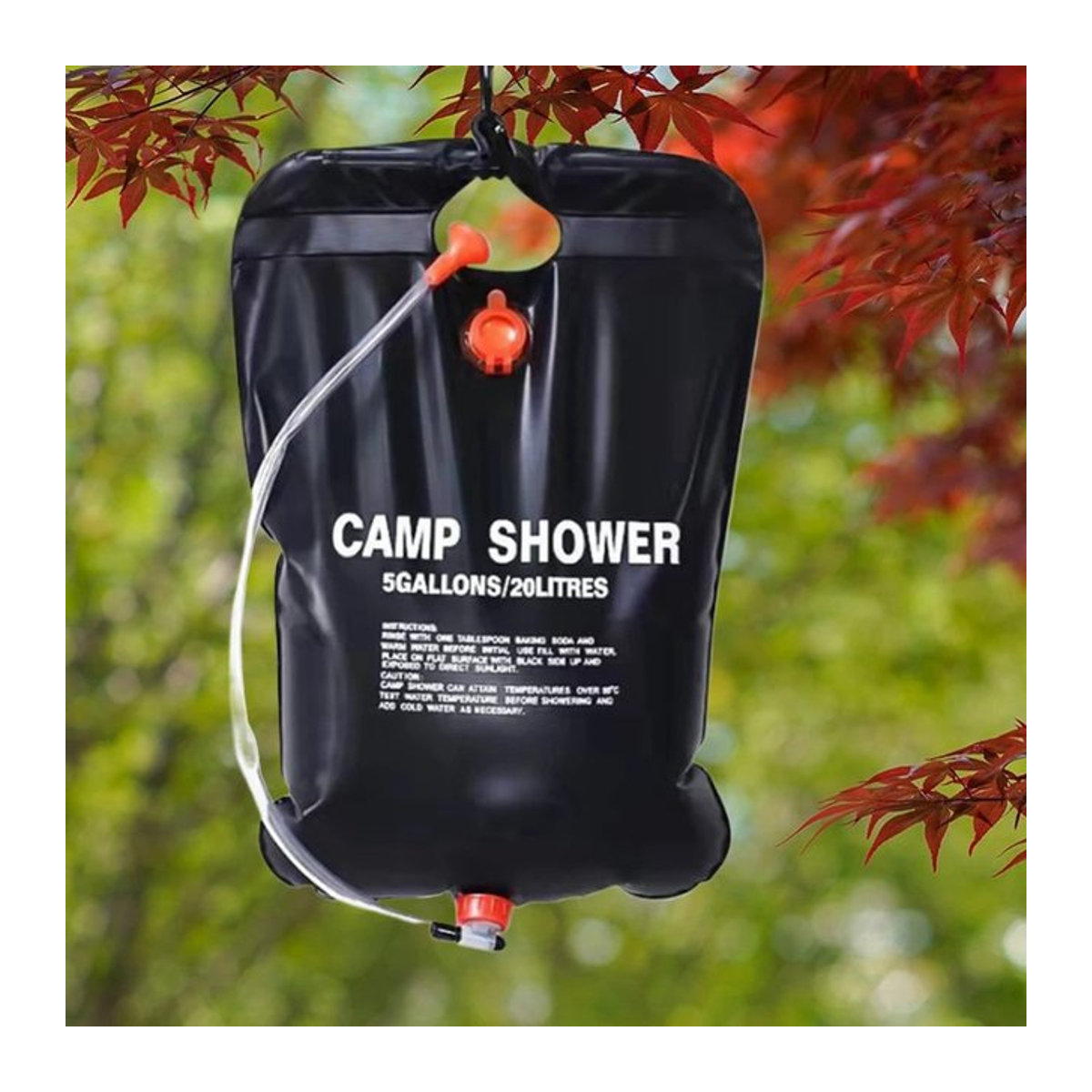Tragbare Camping-Duschtasche mit Solarheizung, 20 l Wasserbeutel für Outdoor, Strand und Reisen - Bild 1